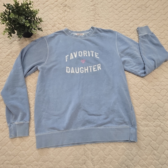 Sub_Urban Riot Erin & Sara Favorite Daughter Graphic Sweatshirt Size Small